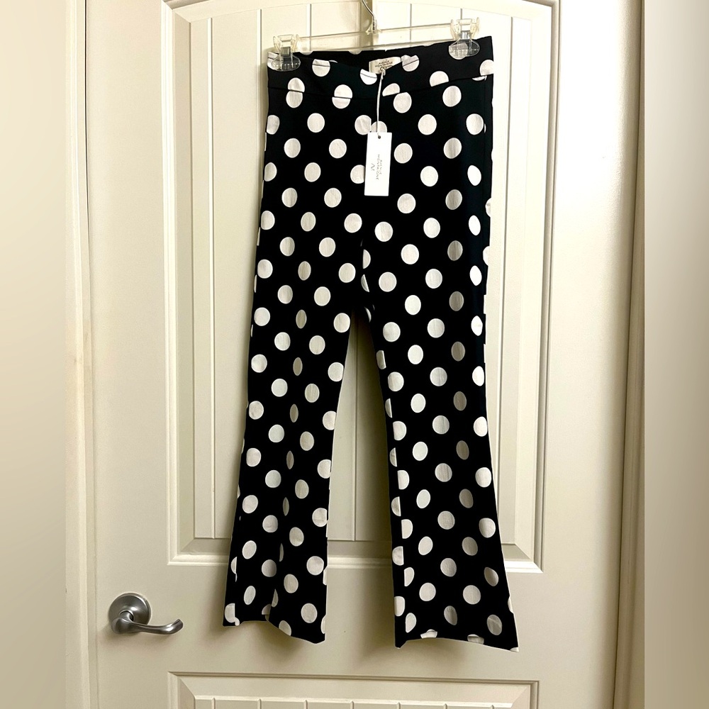 Avenue Montaigne Polka Dot Leo Pant, size 2